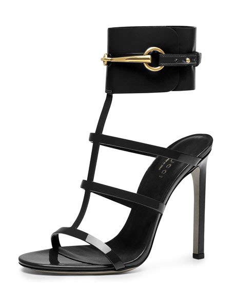 gucci caged strappy sandals|Gucci closed toe sandals.